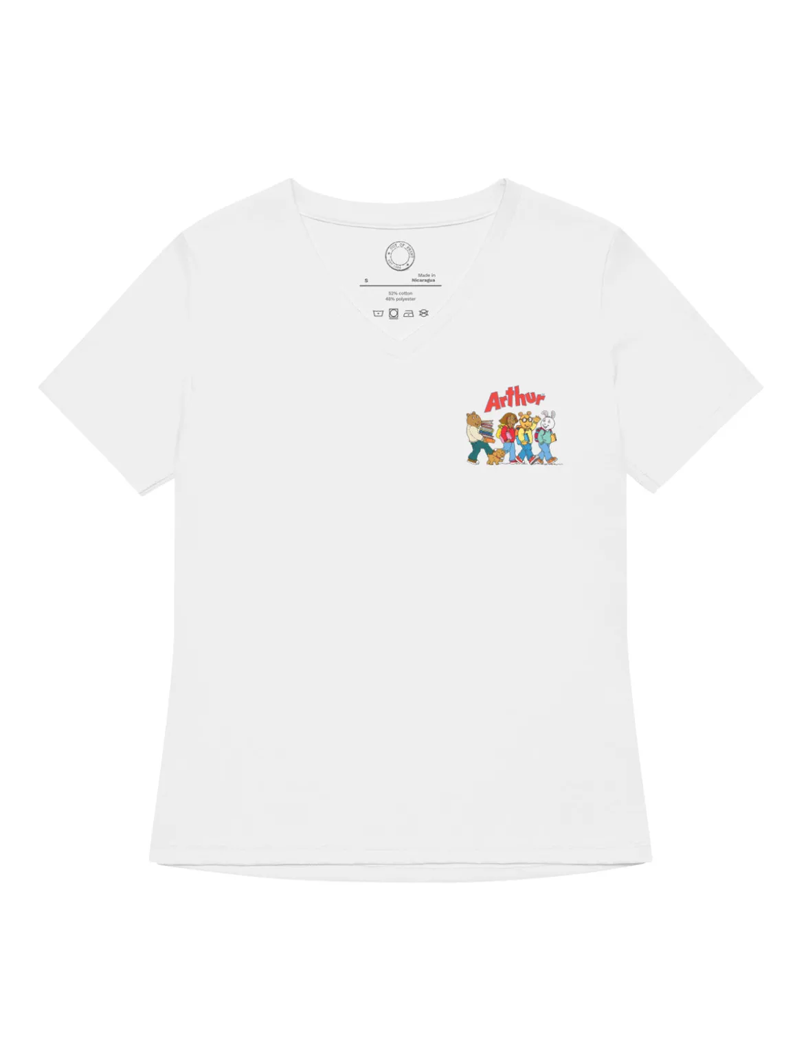 Arthur: Friends Women’s V-Neck T-Shirt (Print Shop)
