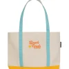 Beach Reads large zippered tote
