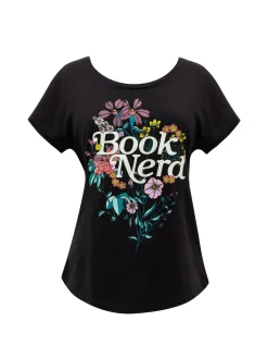 Book Nerd Floral Women’s Relaxed Fit T-Shirt