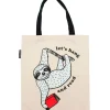 Book Sloth - Let's Hang and Read tote bag