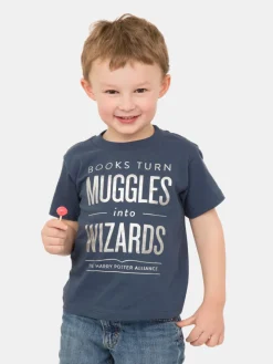 Books Turn Muggles into Wizards Kids' T-Shirt