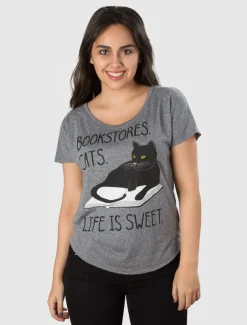 Bookstore Cats Women’s Relaxed Fit T-Shirt
