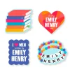 Emily Henry Stickers - Set of 4