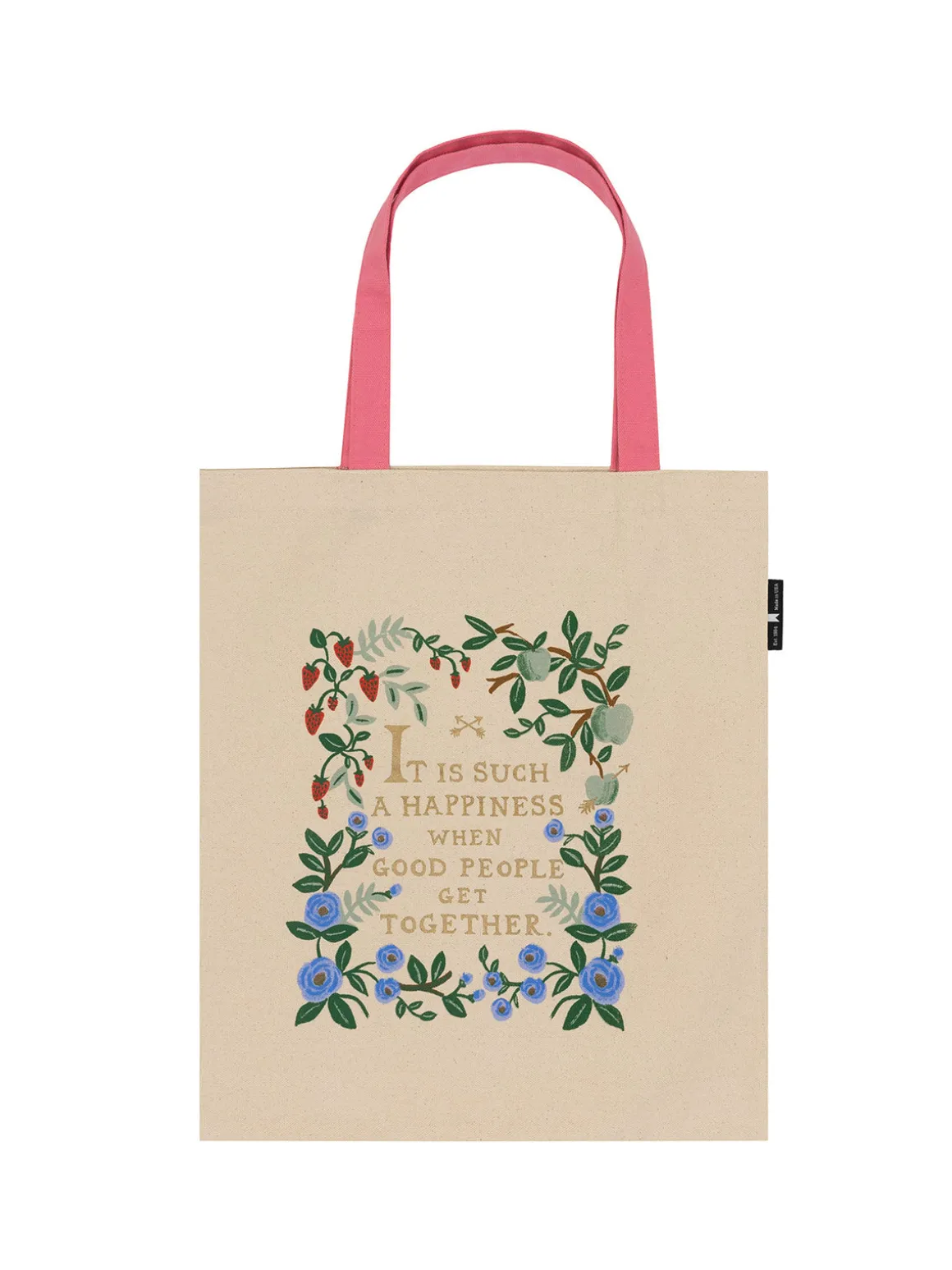 Emma (Puffin in Bloom) tote bag