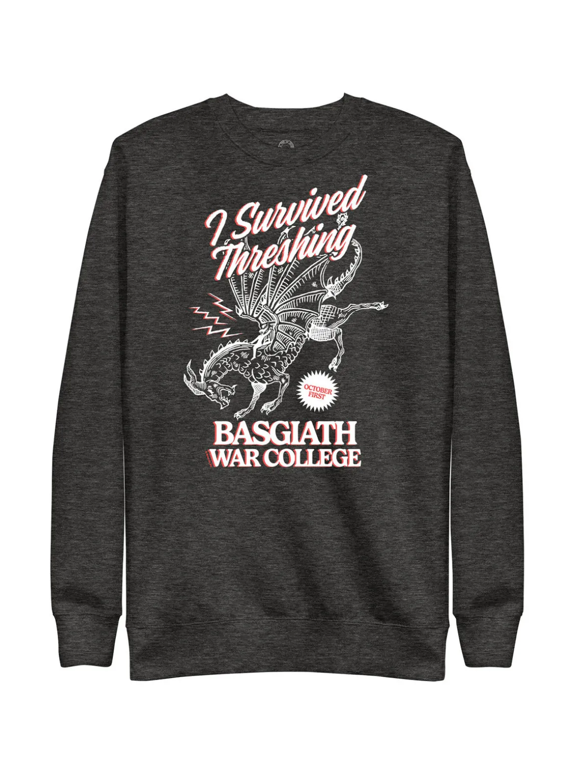 Fourth Wing: I Survived Threshing Unisex Sweatshirt (Print Shop)