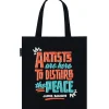 James Baldwin - Artists Are Here to Disturb the Peace tote bag
