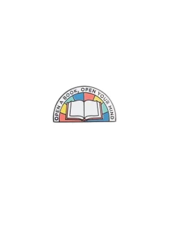 Open a Book, Open Your Mind enamel pin