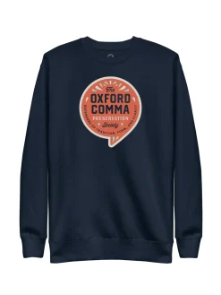 Oxford Comma Preservation Society Unisex Sweatshirt (Print Shop)