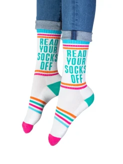 Read Your Socks Off gym socks