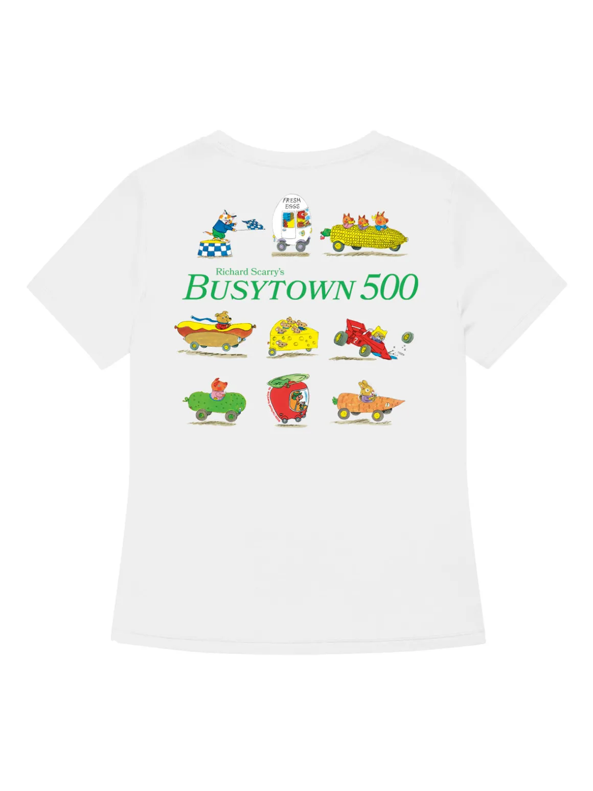 Richard Scarry: Busytown 500 Women's V-Neck T-Shirt (Print Shop)