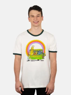 Sesame Street Bookmobile Unisex Ringer T-Shirt