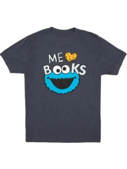 Sesame Street Cookie Monster - Me Love Books Unisex T-Shirt