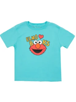 Sesame Street Elmo Loves Books Kids' T-Shirt