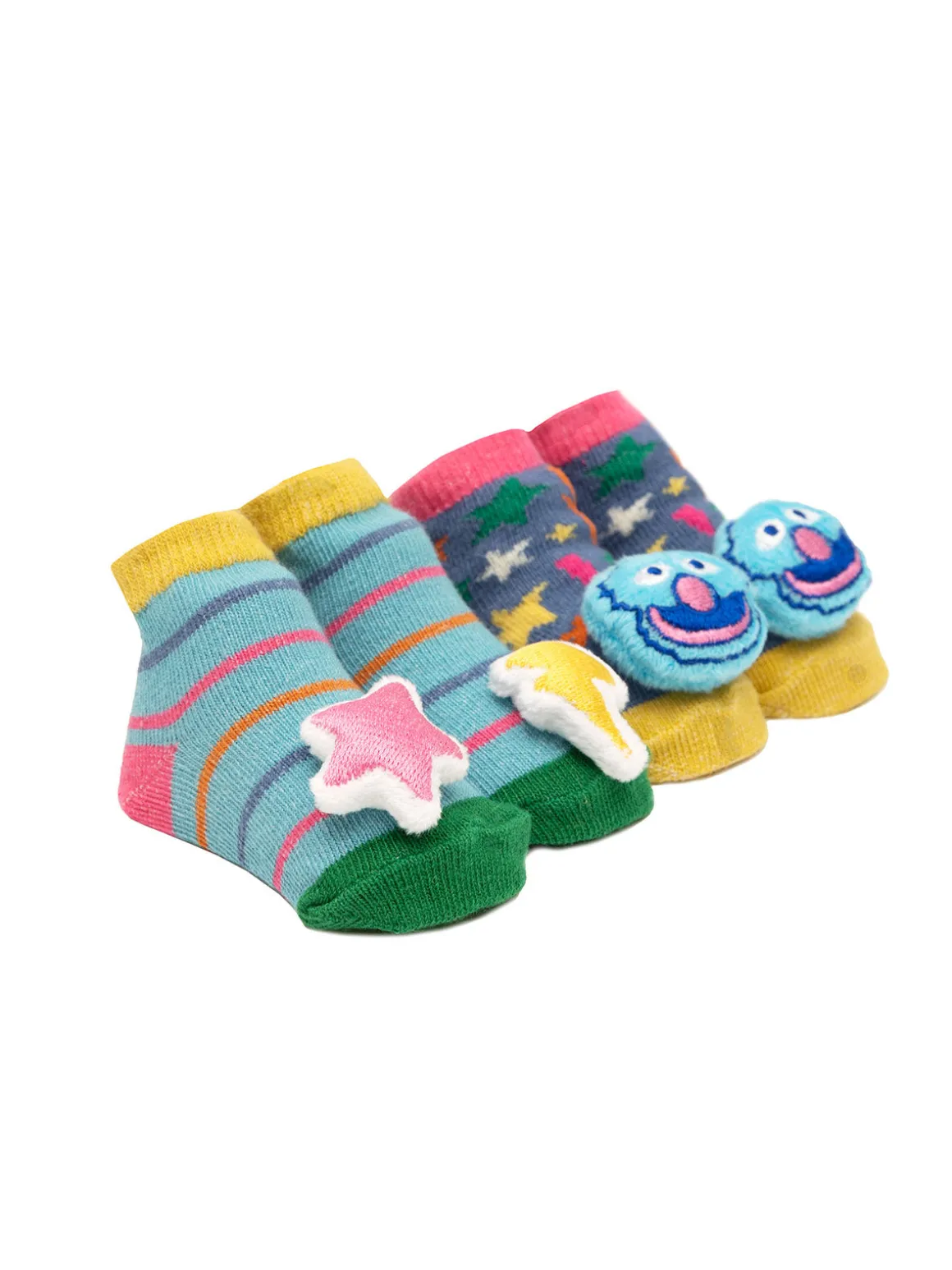 Sesame Street: The Monster at the End of This Book Baby Rattle Socks (2-pack)