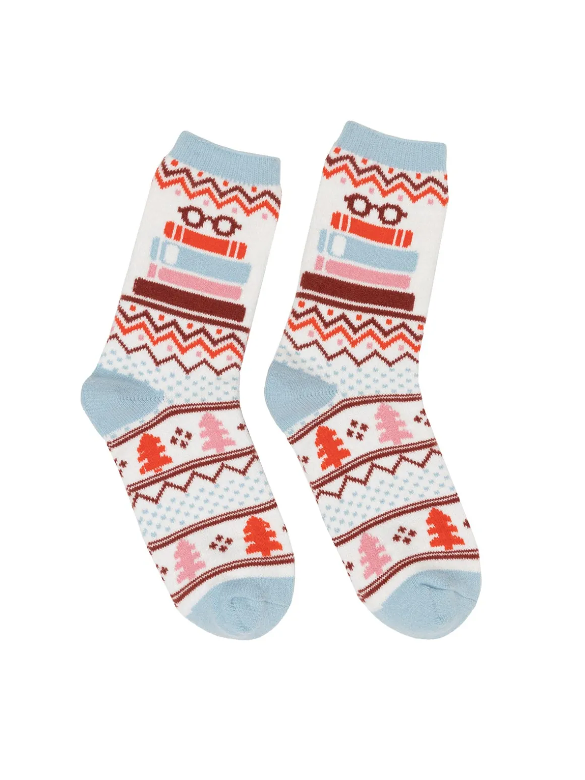 TBR - To Be Read Book Stack cozy socks