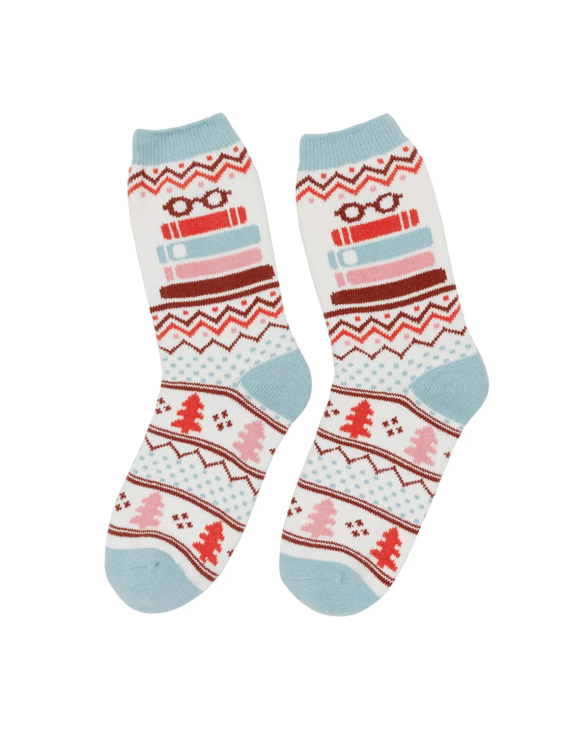 TBR - To Be Read Book Stack cozy socks