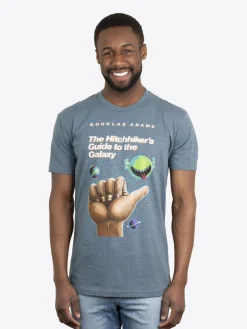 The Hitchhiker's Guide to the Galaxy Unisex (Indigo) T-Shirt