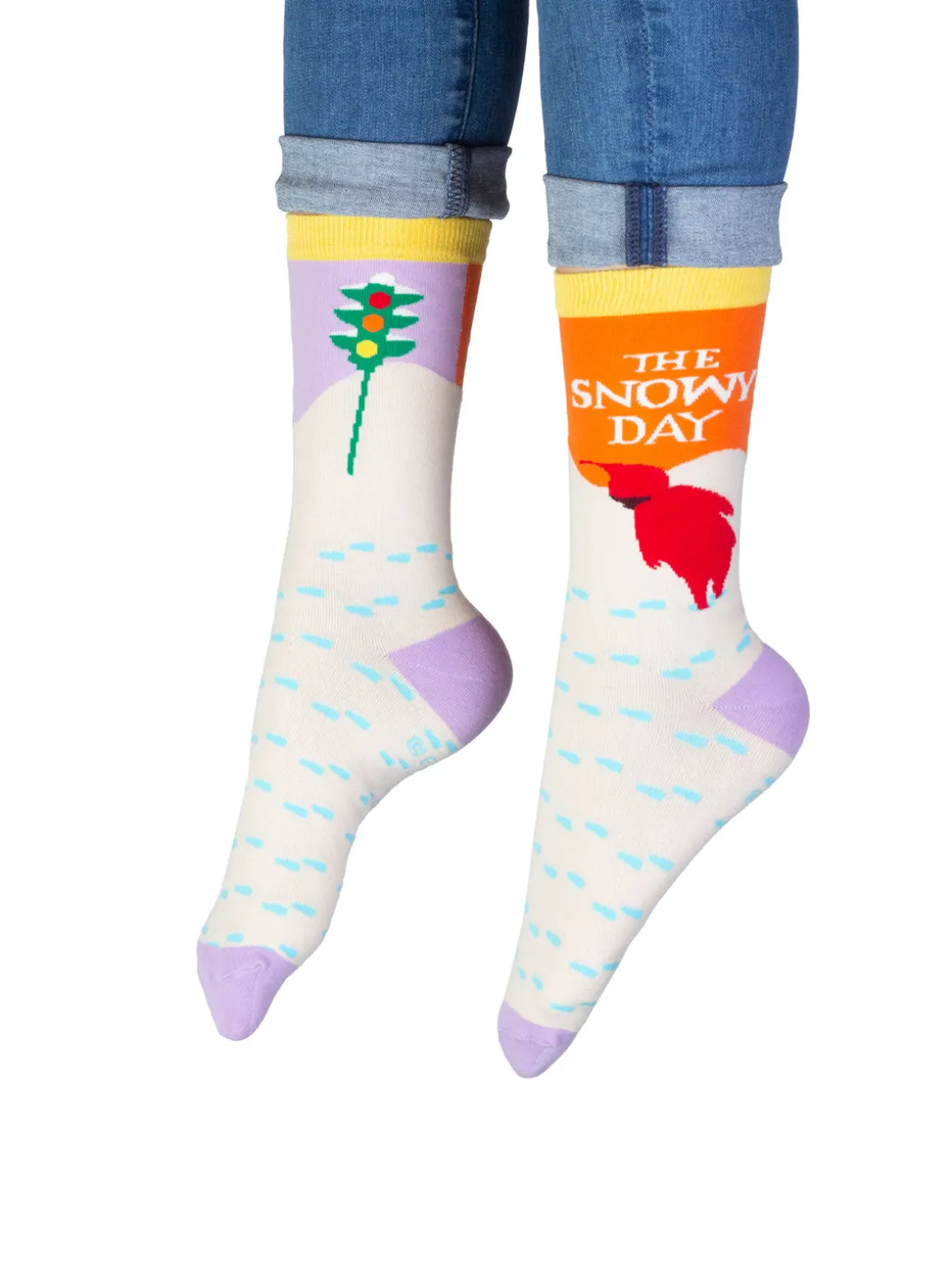 The Snowy Day socks