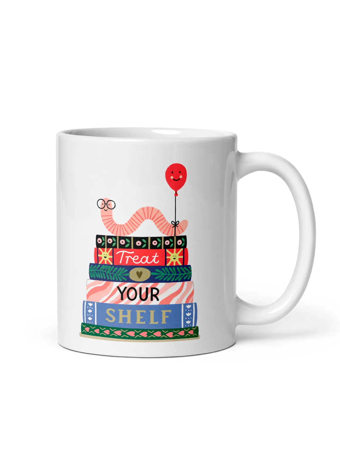 Treat Your Shelf Bookworm Mug (Print Shop)